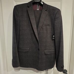 Mens Express Slim Suit Jacket 44S & Slim Drawstring Pant Medium, New w/tags